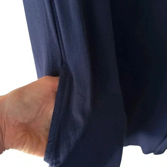 NWT | SLEEVELESS TEE SHIRT TANK DRESS NAVY BLUE | SIZE: MEDIUM - Picture 6 of 11